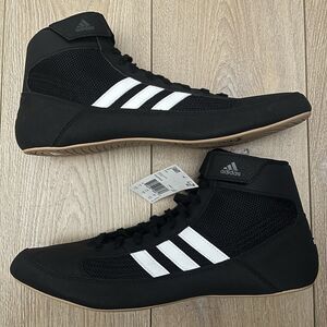 adidas HVC Black White Gum Wrestling Combat MMA Shoes Size 14.5